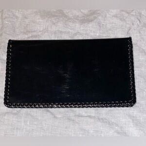 Women’s‎ Vintage black leather folded Wallet
